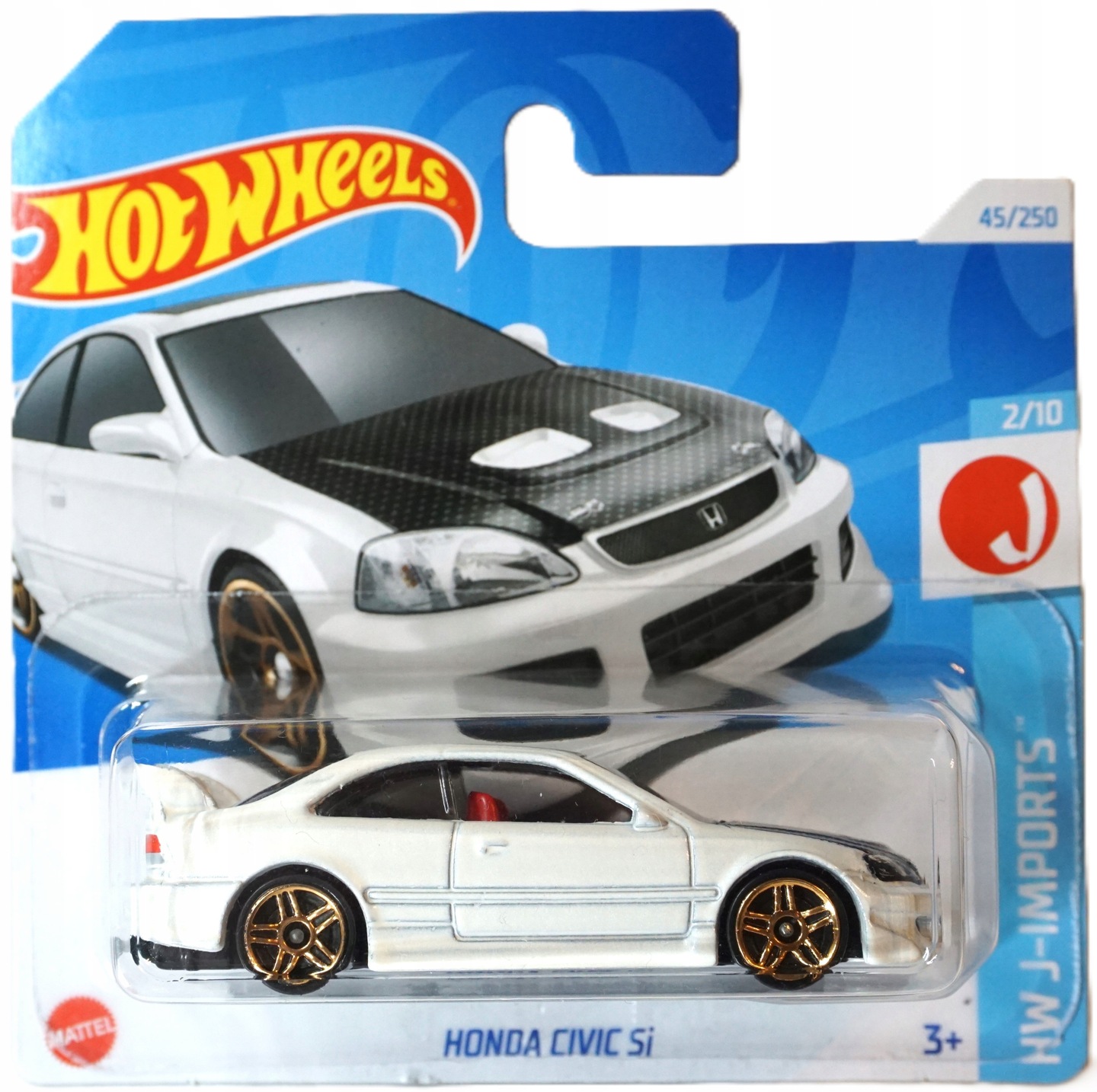 Honda Civic Si, white Hot Wheels 1:64