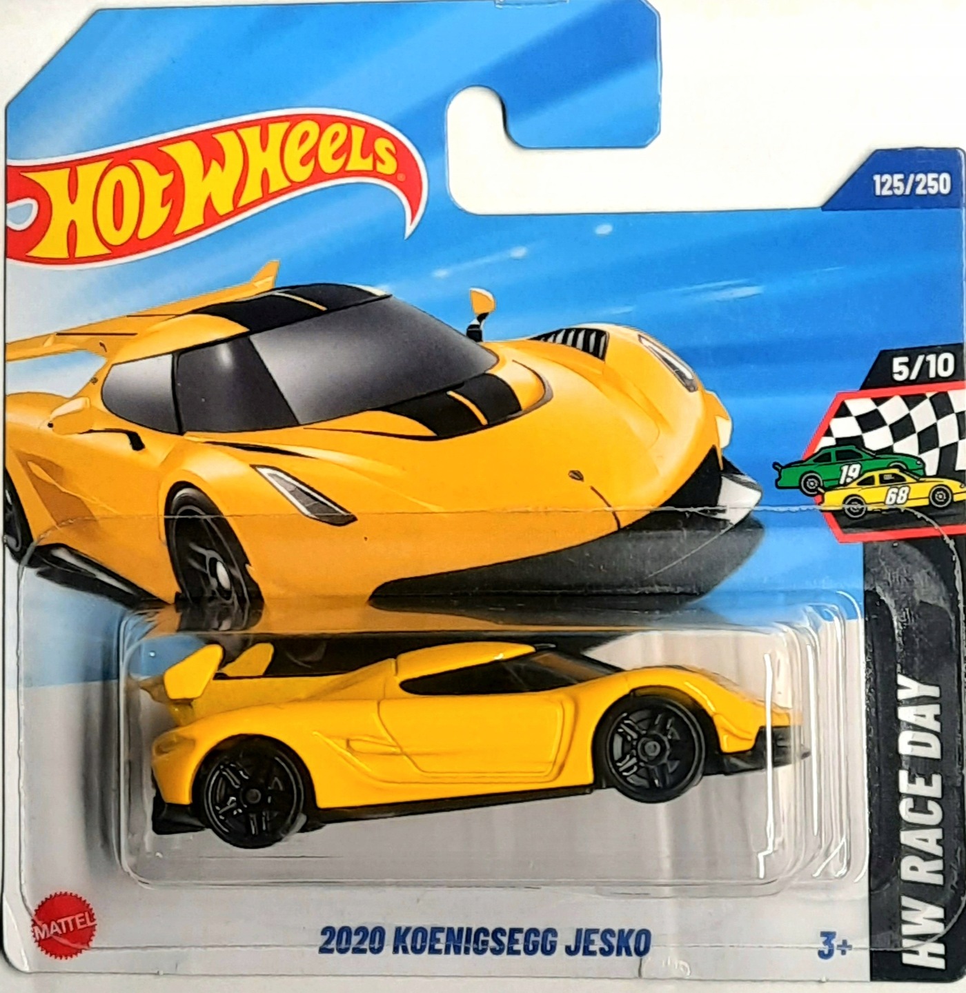2020 Koenigsegg Jesko, yellow Hot Wheels 1:64