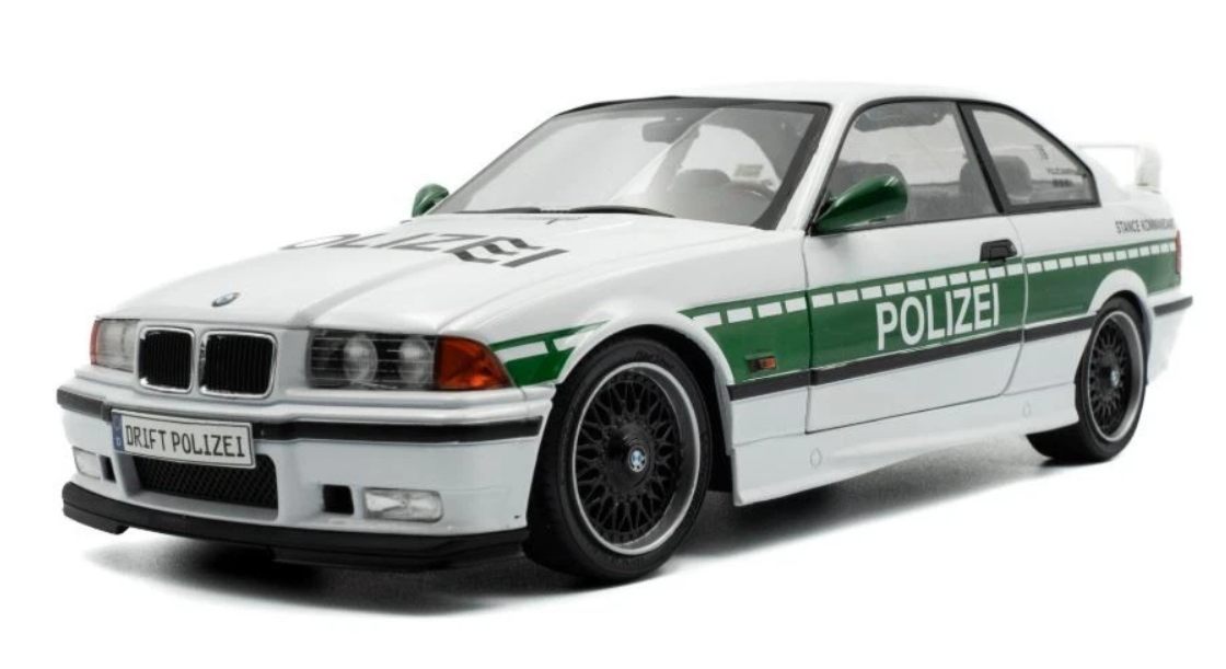 BMW (E36) M3 Polizei - 1991, white Solido 1:18