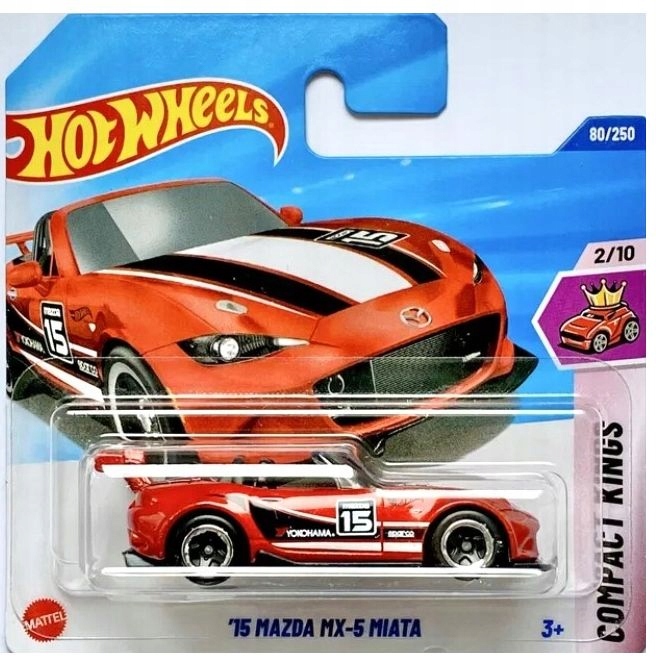 '15 Mazda MX-5 Miata, red Hot Wheels 1:64