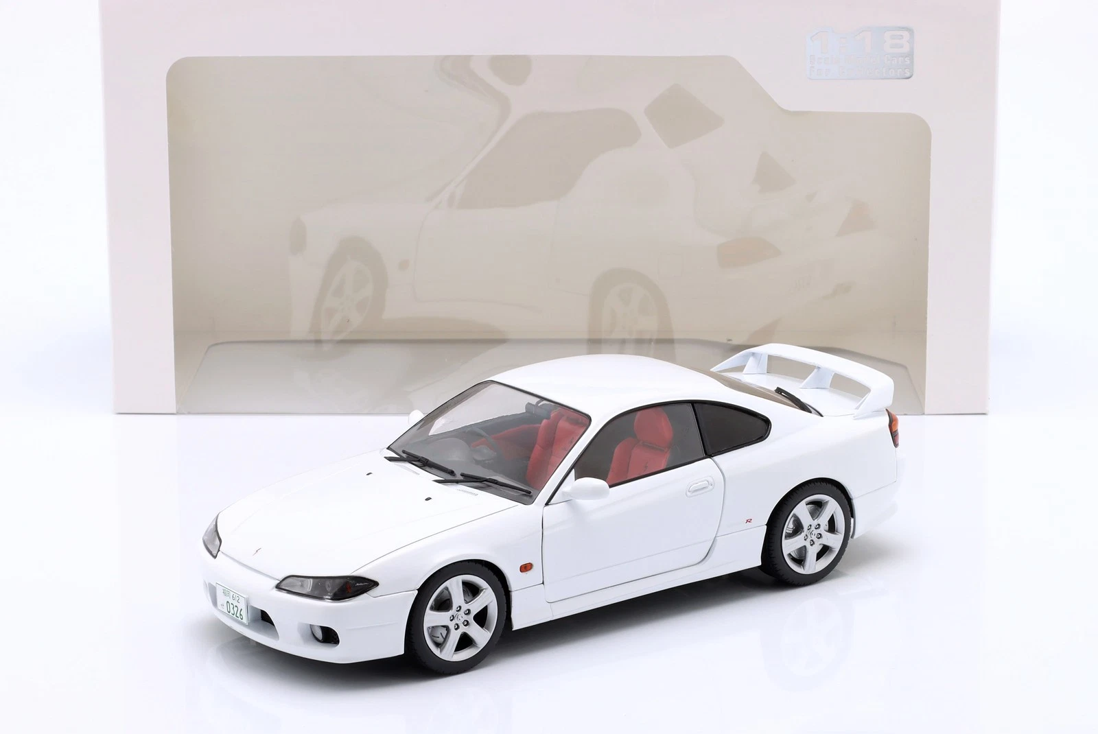 Nissan Silvia (S15) Spec-r Aero - 1999, white Solido 1:18
