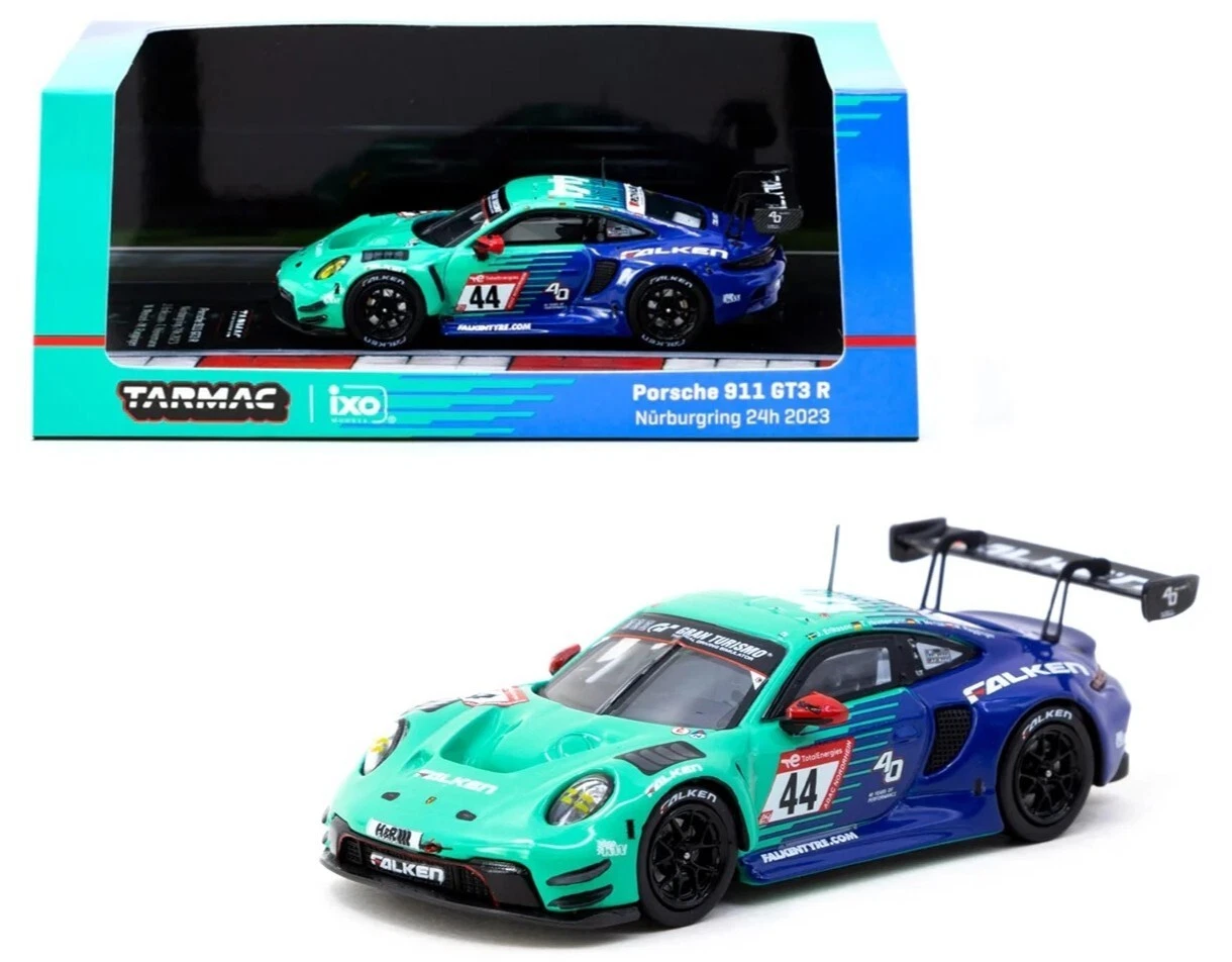 Porsche 911 GT3 R #44 Nurburgring 24h 2023 Tarmac Works x IXO 1:64