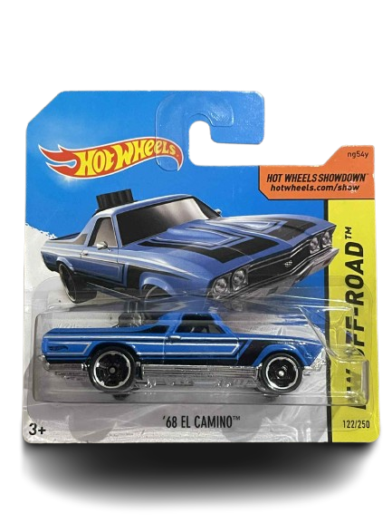 '68 CHEVROLET EL CAMINO, blue Hot Wheels 1:64
