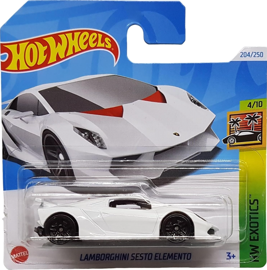 Lamborghini Sesto Elemento, white Hot Wheels 1:64