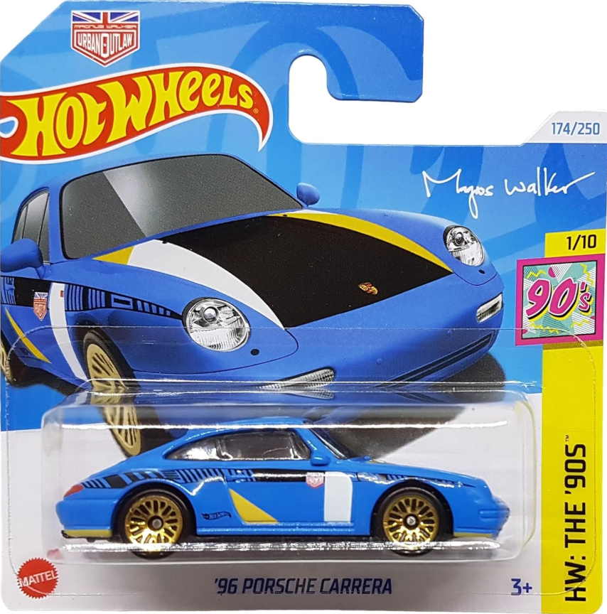 '96 Porsche Carrera, blue Hot Wheels 1:64