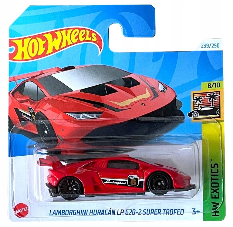Lamborghini Huracan LP 620-2 Super Trofeo, red Hot Wheels 1:64