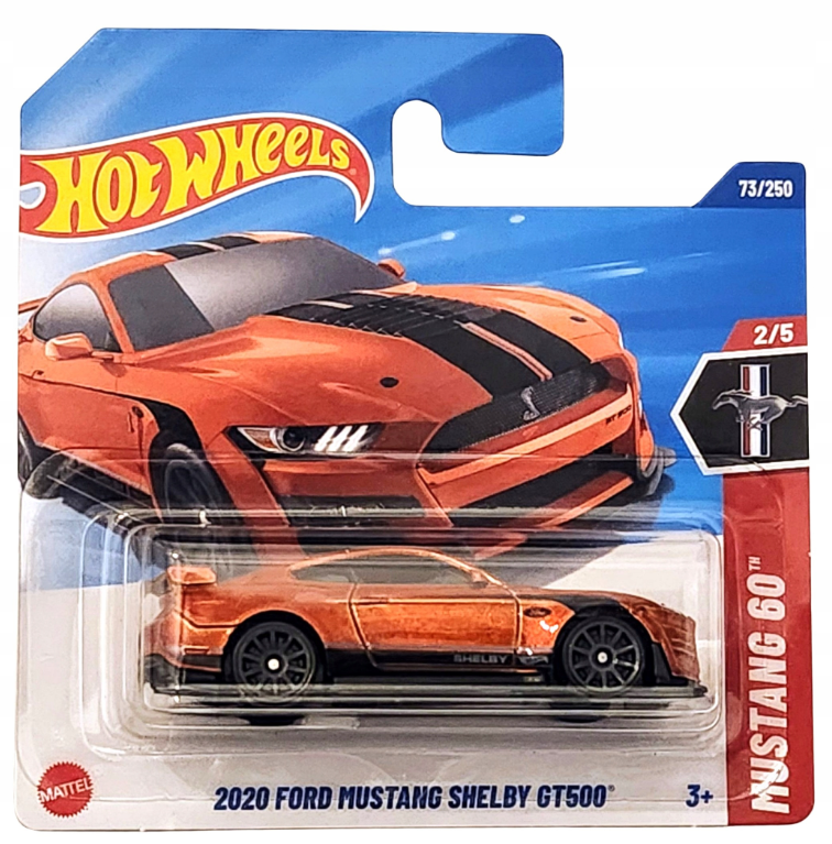 2020 Ford Mustang Shelby GT500, orange Hot Wheels 1:64