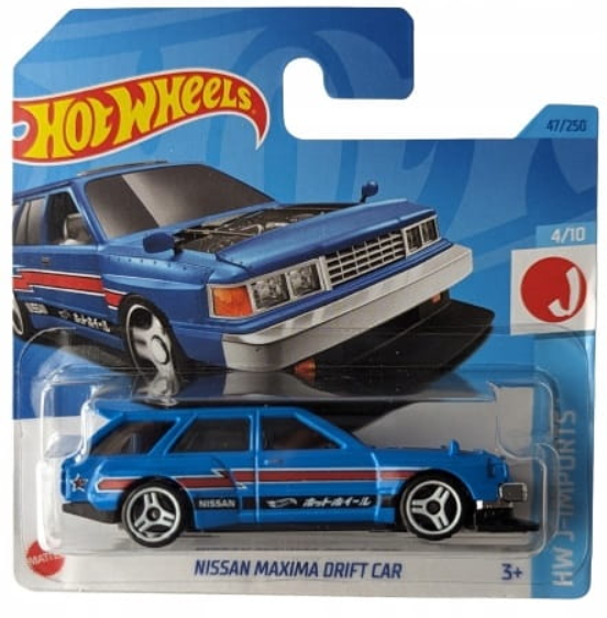 Nissan Maxima Drift Car, blue Hot Wheels 1:64