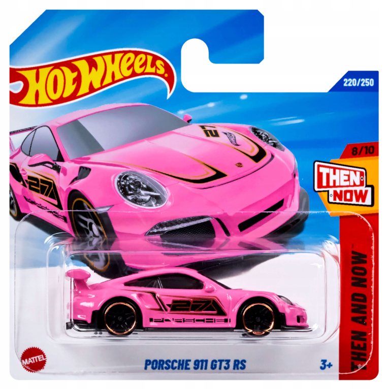 Porsche 911 GT3 RS, pink Hot Wheels 1:64