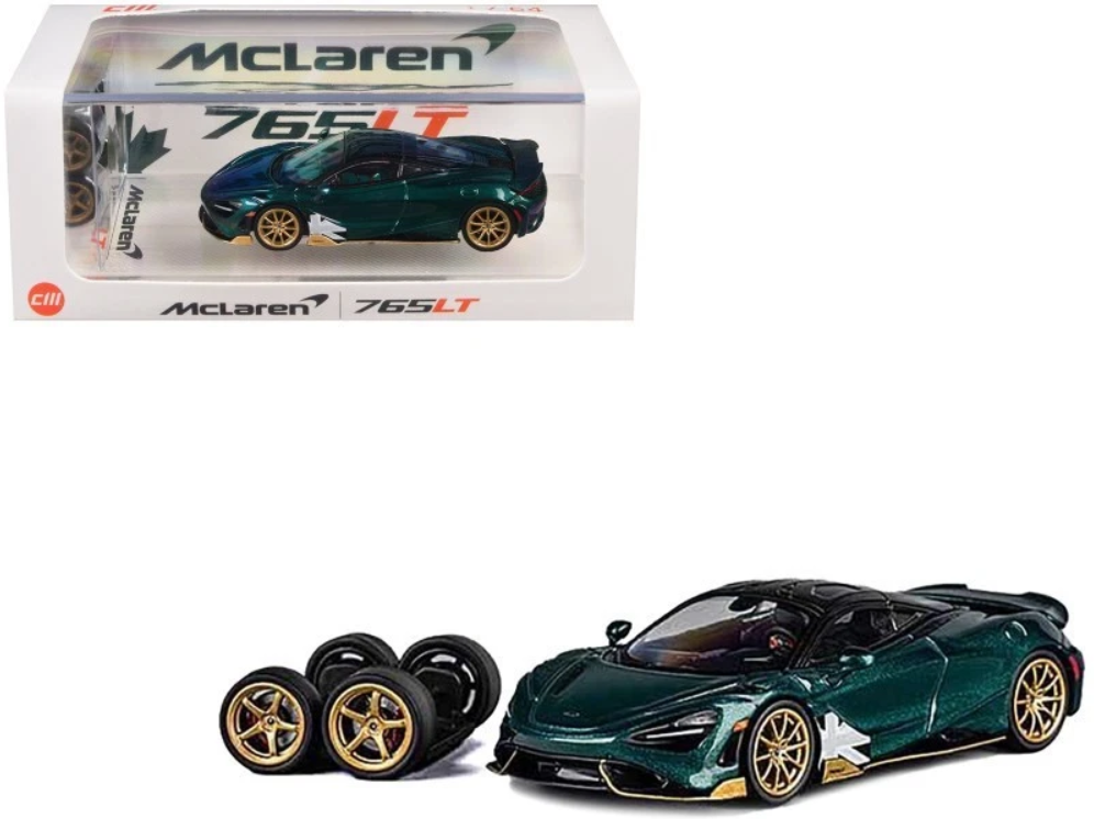 McLaren 765LT, green CM Model 1:64
