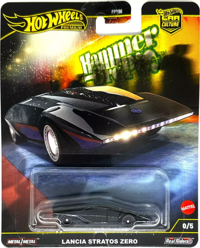 (CHASE) Lancia Stratos Zero - Hammer Drop - Hot Wheels Premium 1:64
