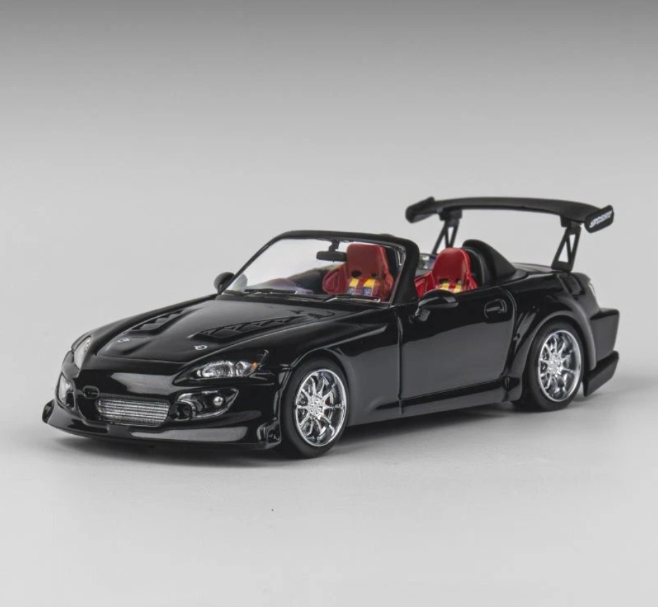 Honda S2000 Spoon Sports, metallic black Micro Turbo 1:64