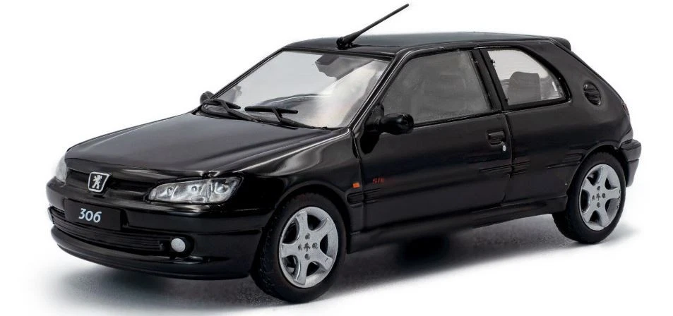 Peugeot 306 S16 - 1994, onyx black Solido 1:43