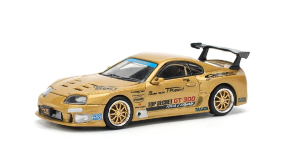 Toyota Supra A80 MK4 Top Secret GT300, gold Pop Race 1:64