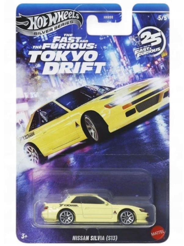 Nissan Silvia (S13), yellow Fast & Furious Tokyo Drift Hot Wheels 1:64