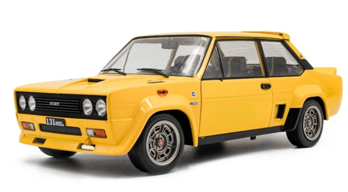 Fiat 131 Abarth - 1980, yellow Solido 1:18