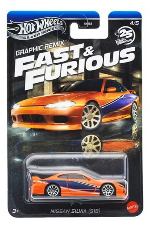 Nissan Silvia (S15) Fast & Furious Graphic Remix Hot Wheels 1:64
