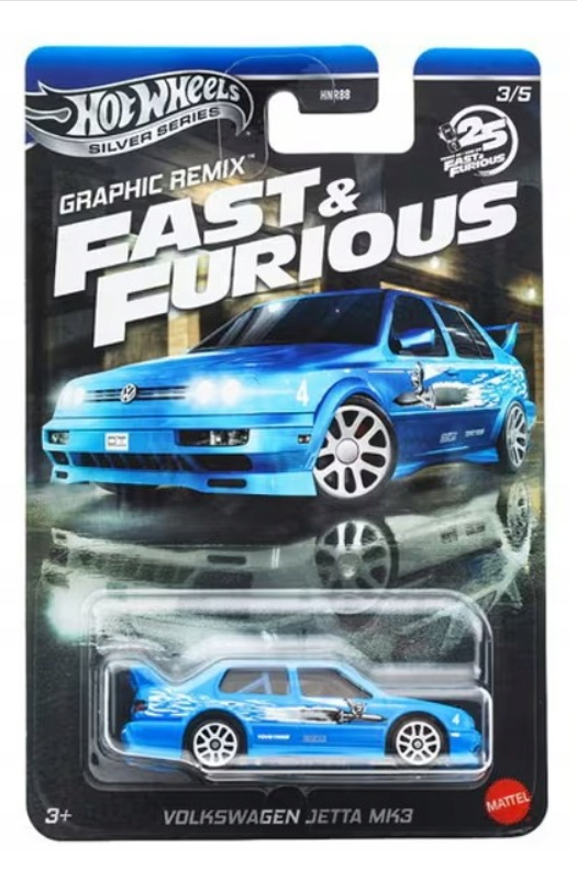 Volkswagen Jetta MK3 Fast & Furious Graphic Remix Hot Wheels 1:64