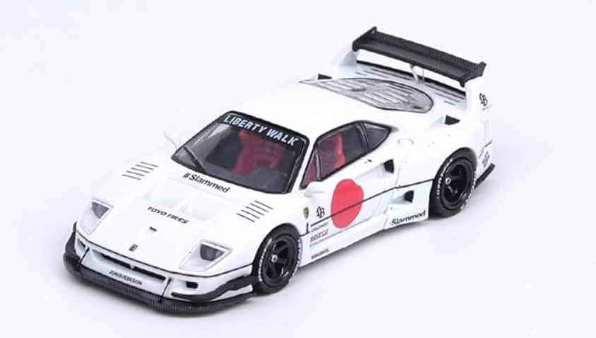 2023 LBWK Ferrari F40 Tokyo Salon, white Inno64 1:64