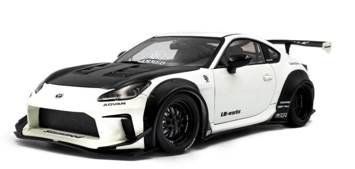 Toyota GR86 LBWK body Kit - 2024, pearl white Solido 1:18
