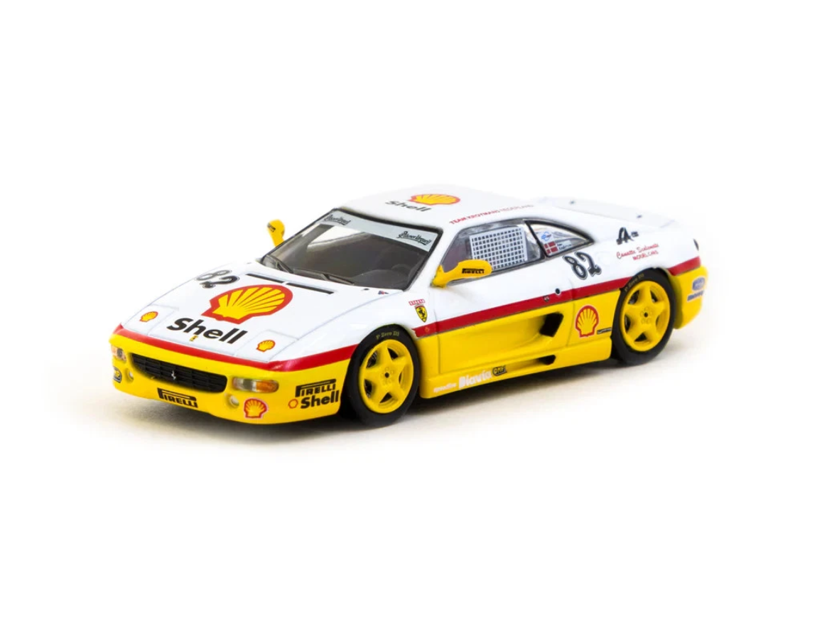Ferrari F355 Challenge 1999 #82, white/yellow Tarmac Works 1:64