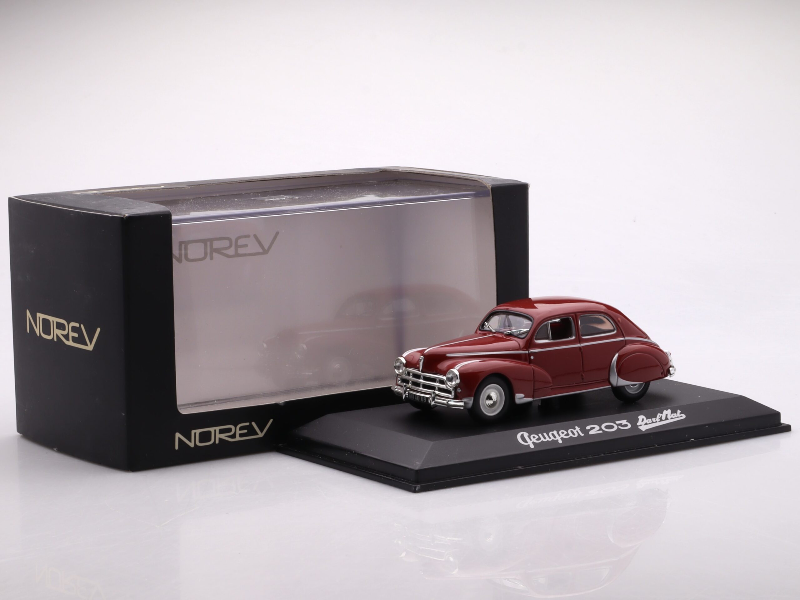 Peugeot 203 Darl'mat - 1953, red Norev 1:43