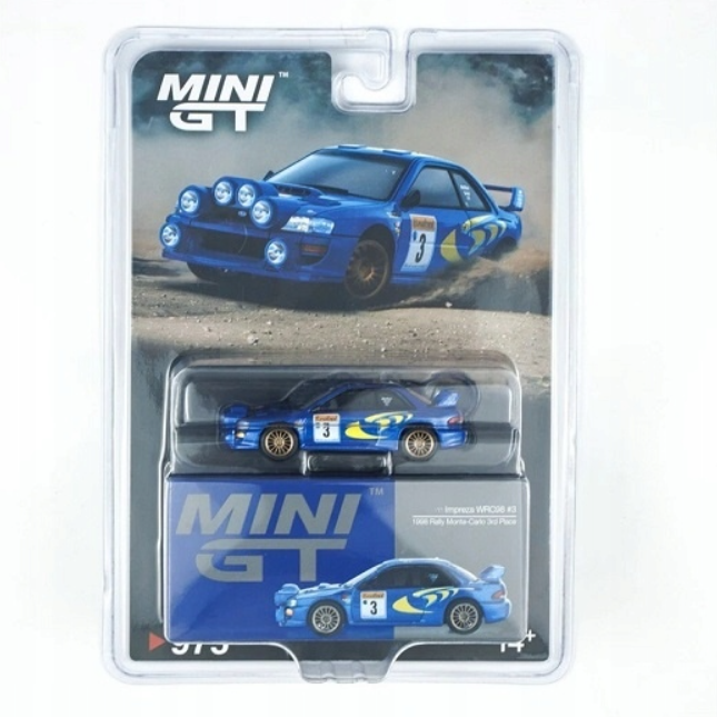 (BLISTER) Subaru Impreza WRC98 #3 Rally Monte-Carlo - 1988 Mini GT 1:64