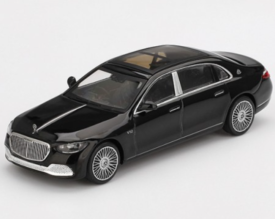 Mercedes-Maybach S680 - 2022, black MIni GT 1:64