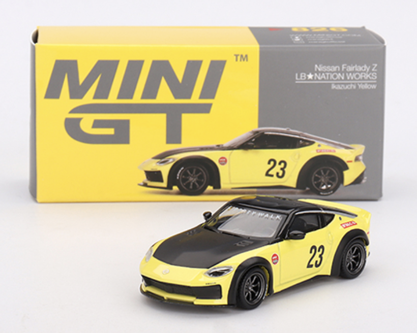 Nissan Fairlady Z LB Nation Works - 2024, kazuchi yellow Mini GT