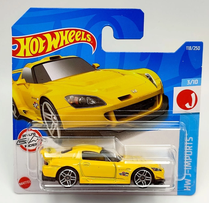 Honda S2000, yellow Hot Wheels 1:64