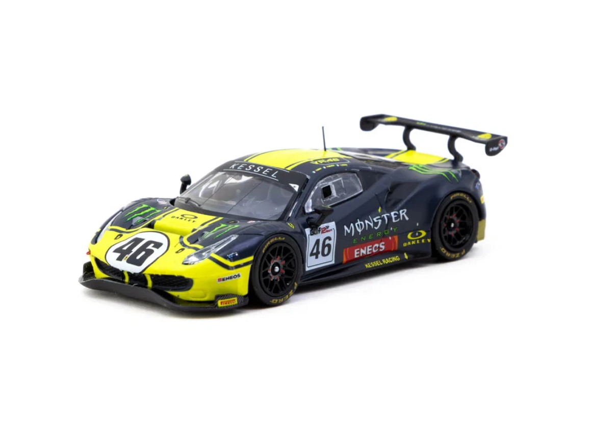 Ferrari 488 GT3 2019 #46 Gulf 12H, black/yellow Tarmac Works 1:64