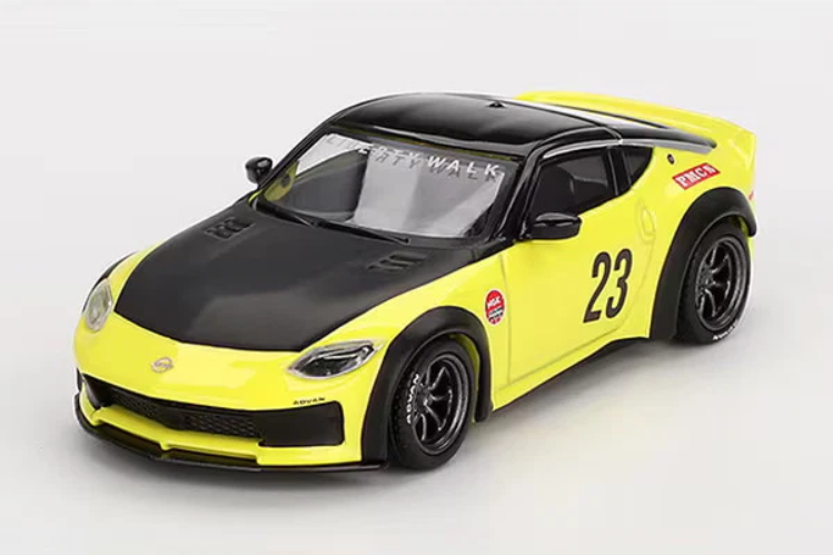 Nissan Fairlady Z LB Nation Works - 2024, kazuchi yellow Mini GT