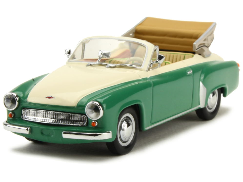 Wartburg 312 Cabriolet - 1958, cream/green Minichamps 1:43
