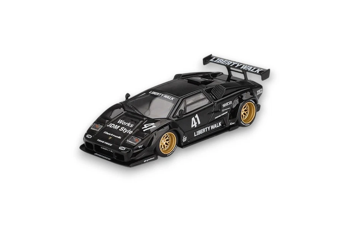 Lamborghini Countach LB-Works - 2024, black Mini GT 1:64