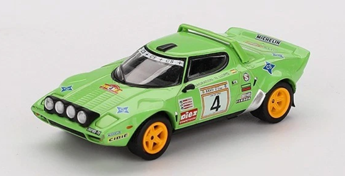 Lancia Stratos HF #4 Spanish Rally Champion - 1979 Mini GT 1:64