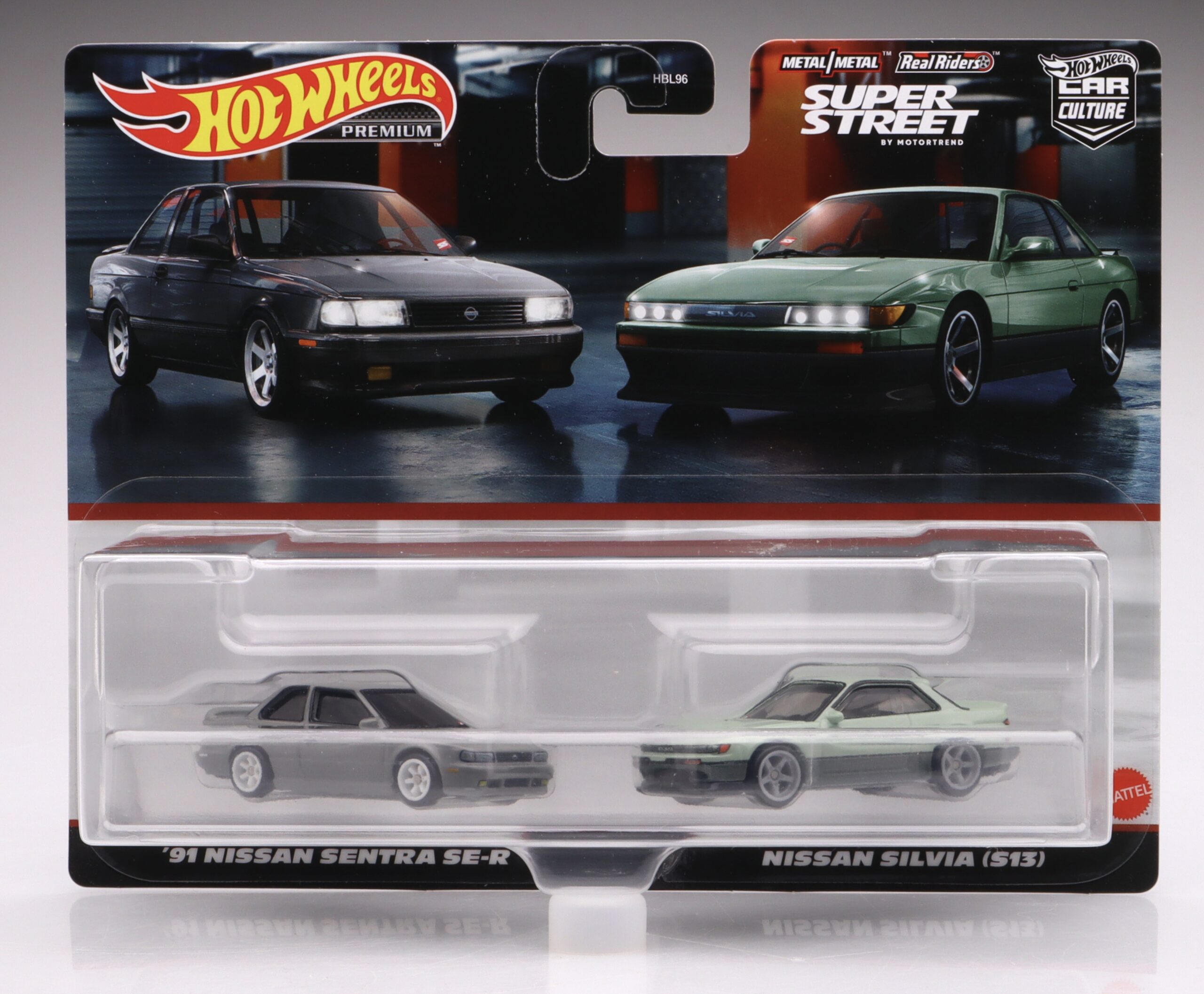 '91 Nissan Sentra SE-R & Nissan Silvia (S13) - 2-Pack Hot Wheels Premium 1:64