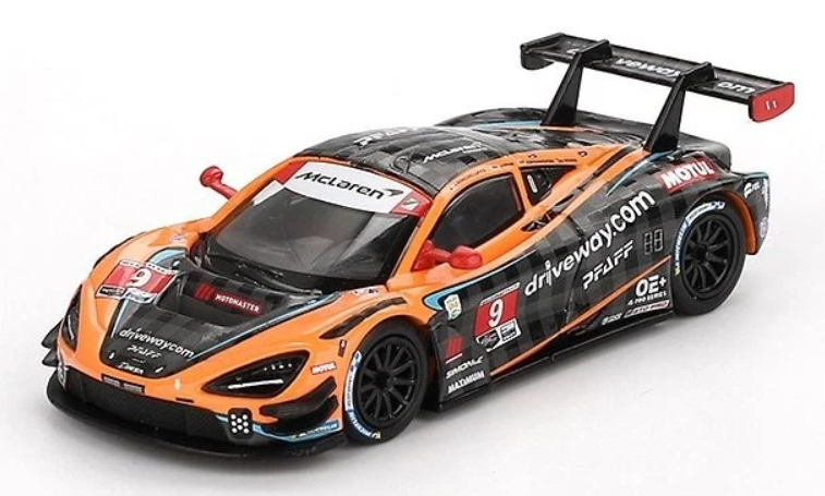McLaren 720S GT3 EVO #9 PFAFF Motorsports Daytona - 2024 Mini GT 1:64