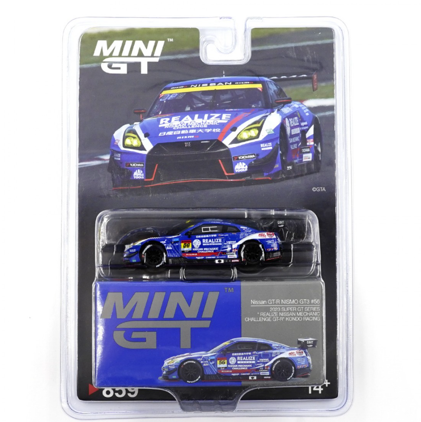 (BLISTER) Nissan GT-R (R35) Nismo GT3 #56 Kondo Racing Super GT Series - 2023 Mini GT 1:64