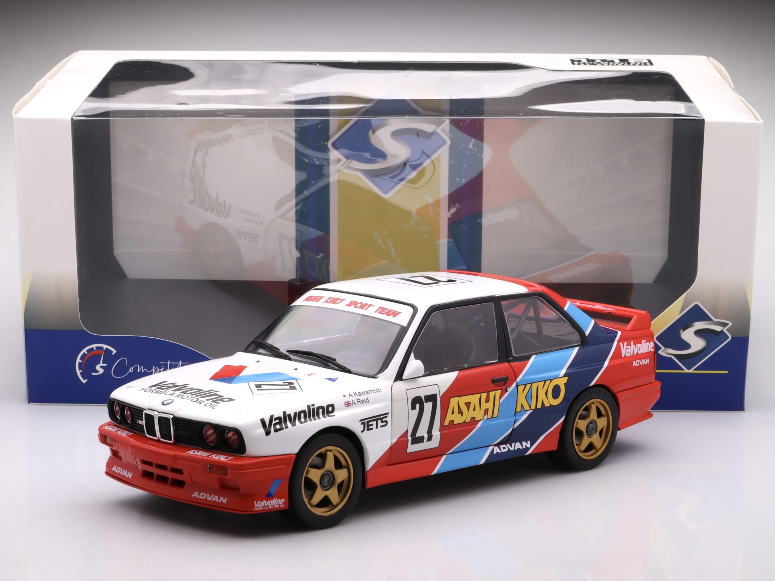 BMW M3 (E30) #27 Kawamoto/Reid JTCC - 1986 Solido 1:18