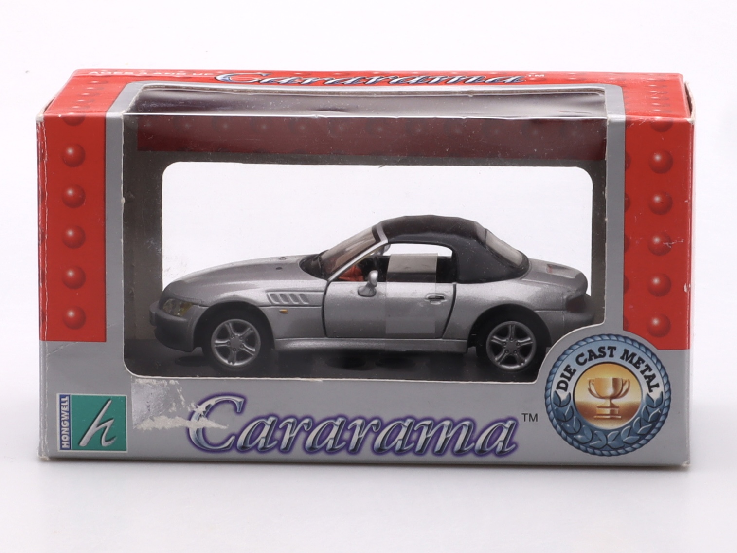 BMW Z3 Soft Top, silver Cararama 1:43