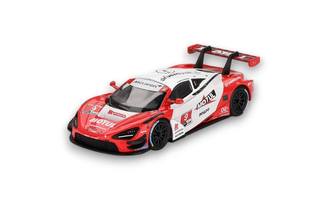McLaren 720S GT3 EVO #9 PFaFF Motorsports Laguna Seca - 2024 Mini GT 1:64