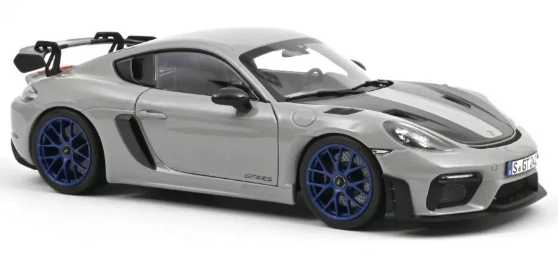 Porsche Cayman GT4 RS Weissach Pack - 2023, grey Norev 1:18