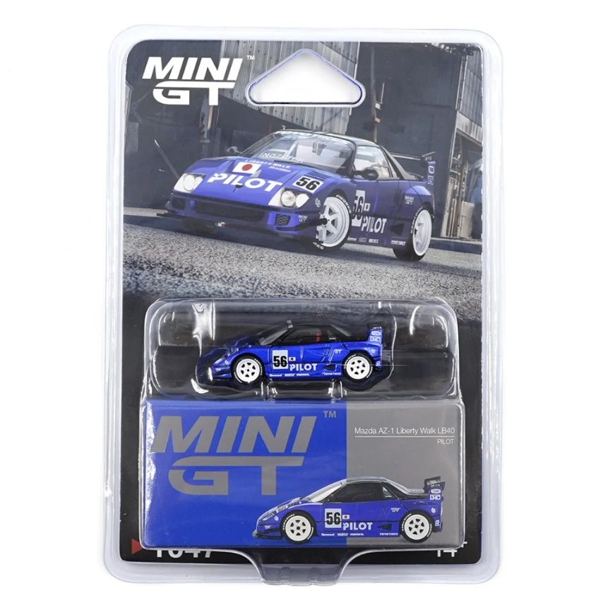 (BLISTER) Mazda AZ-1 Liberty Walk LB40 Pilot - 2024 Mini GT 1:64