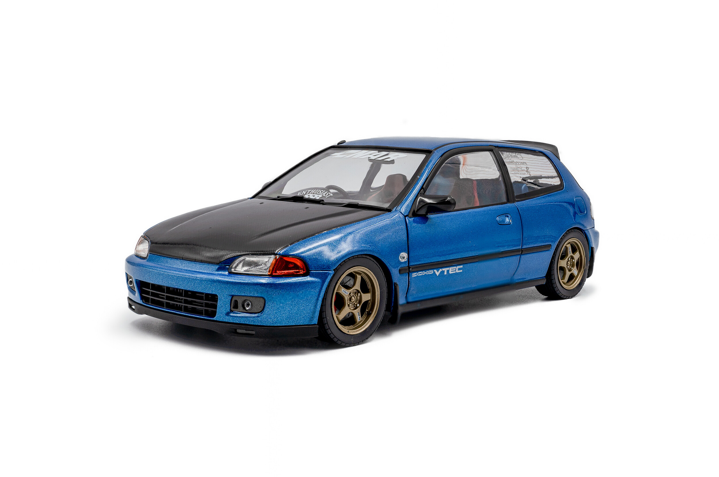Honda Civic (EG6) - 1991, cobalt blue pearl Solido 1:18