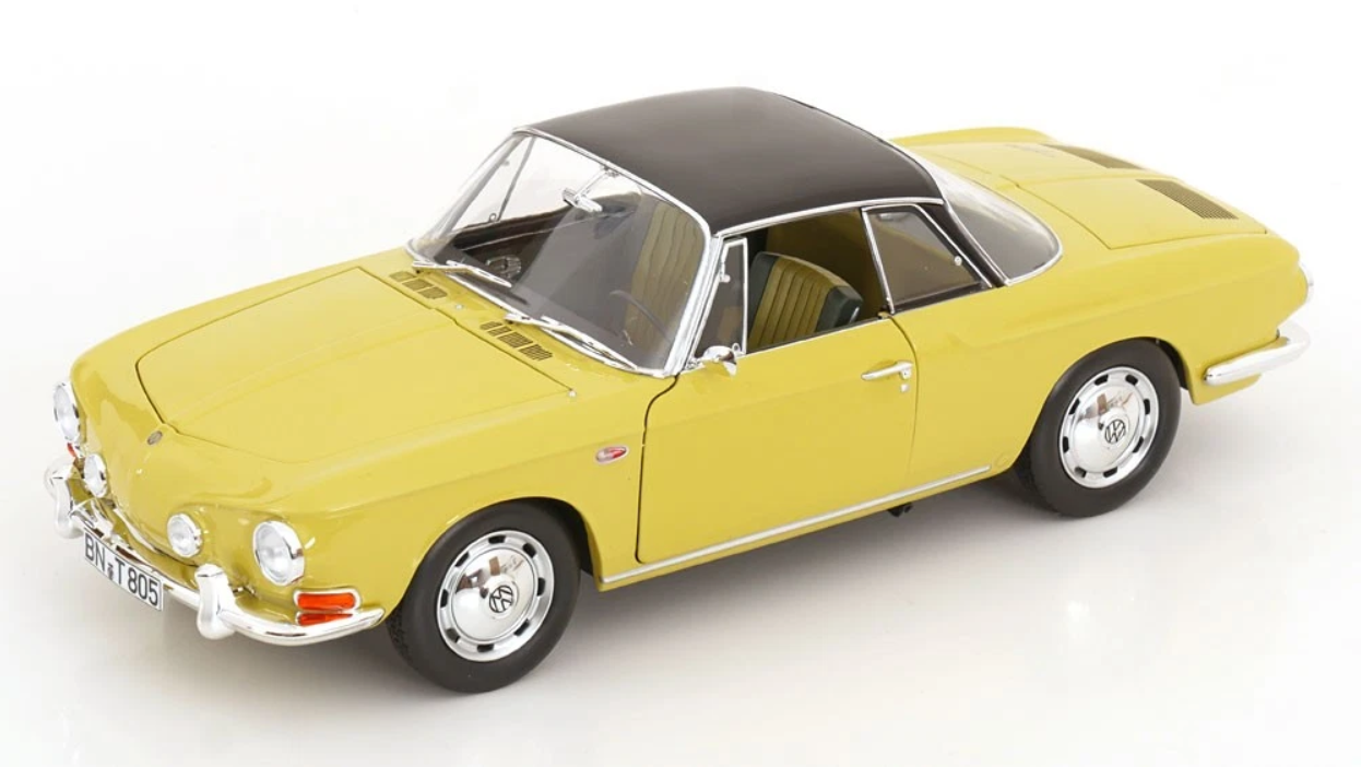 Volkswagen Karmann Ghia 1500 - 1961, manila yellow Norev 1:18