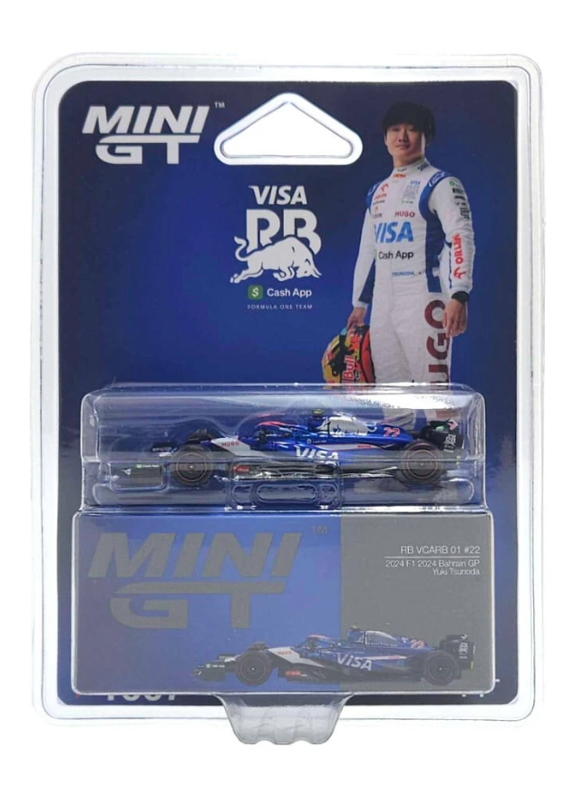 (BLISTER) RedBull Racing VCARB 01 #22 Yuki Tsunoda Bahrain GP - 2024 Mini GT 1:64