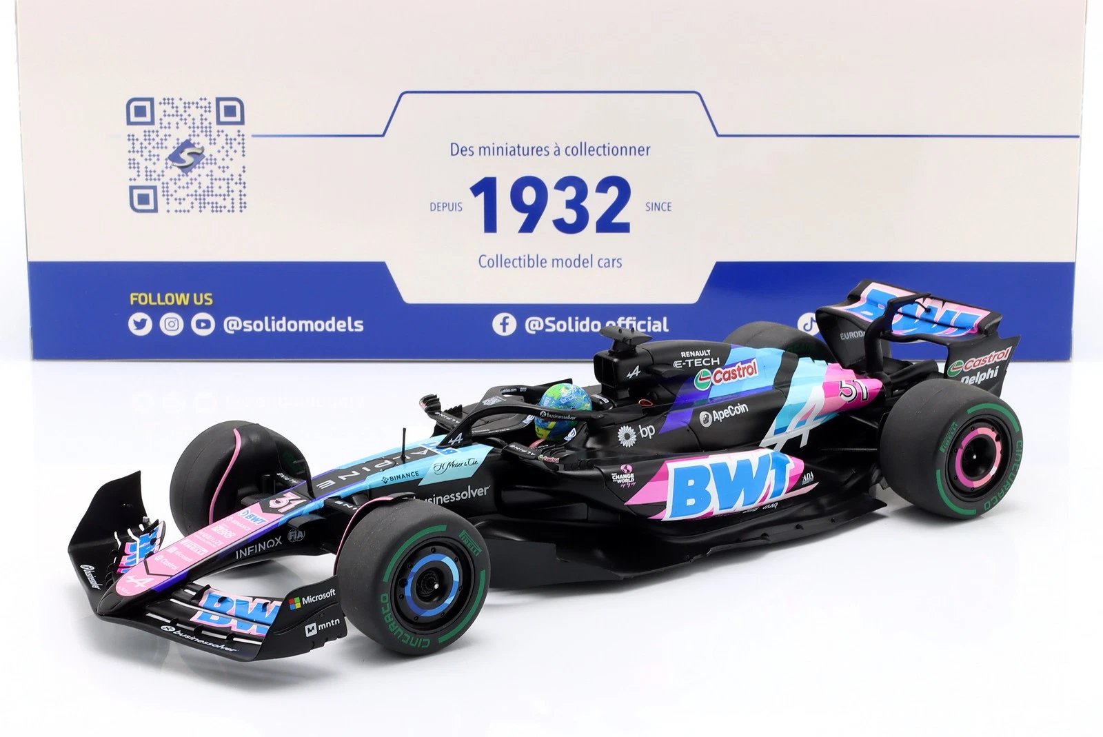Alpine F1 Team A524 E. Ocon Brazilian GP - 2024 Solido 1:18
