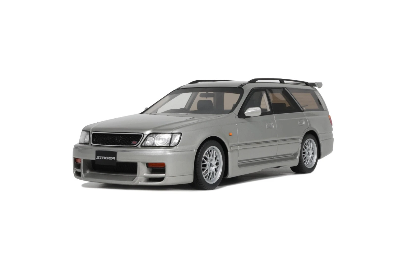 Nissan Stagea Autech Version 260RS - 1997, silver Otto Mobile 1:18