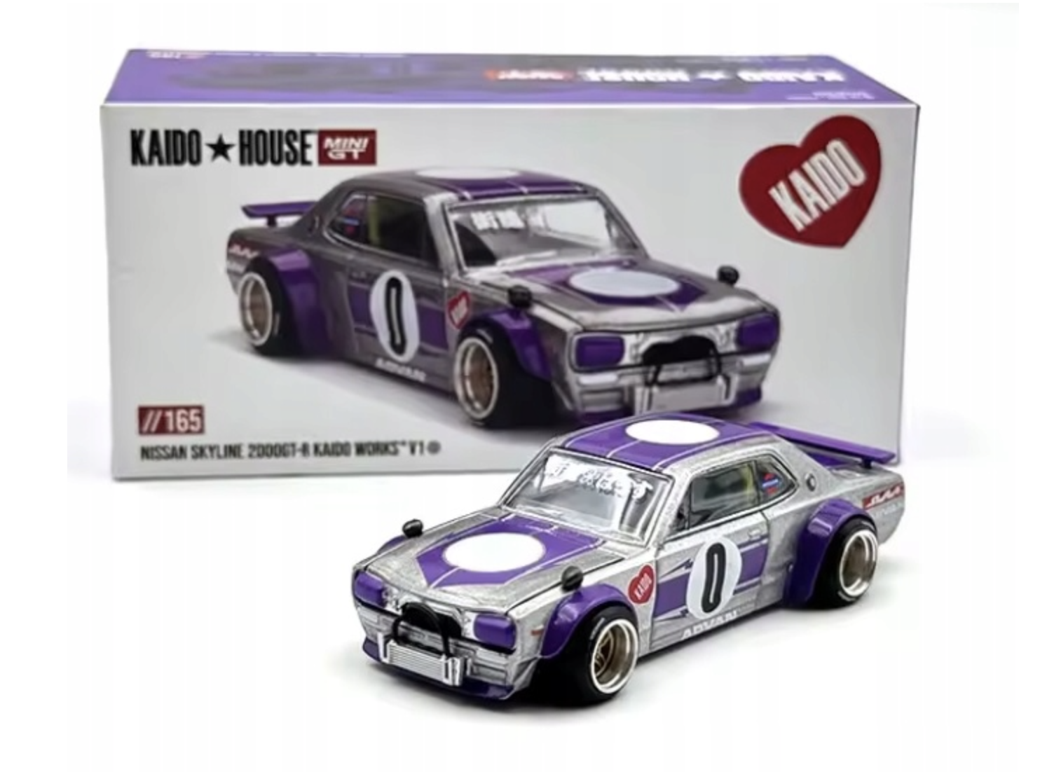 Nissan Skyline 2000GT-R (KPGC10) V1 1969 Kaido Works / Mini GT 1:64