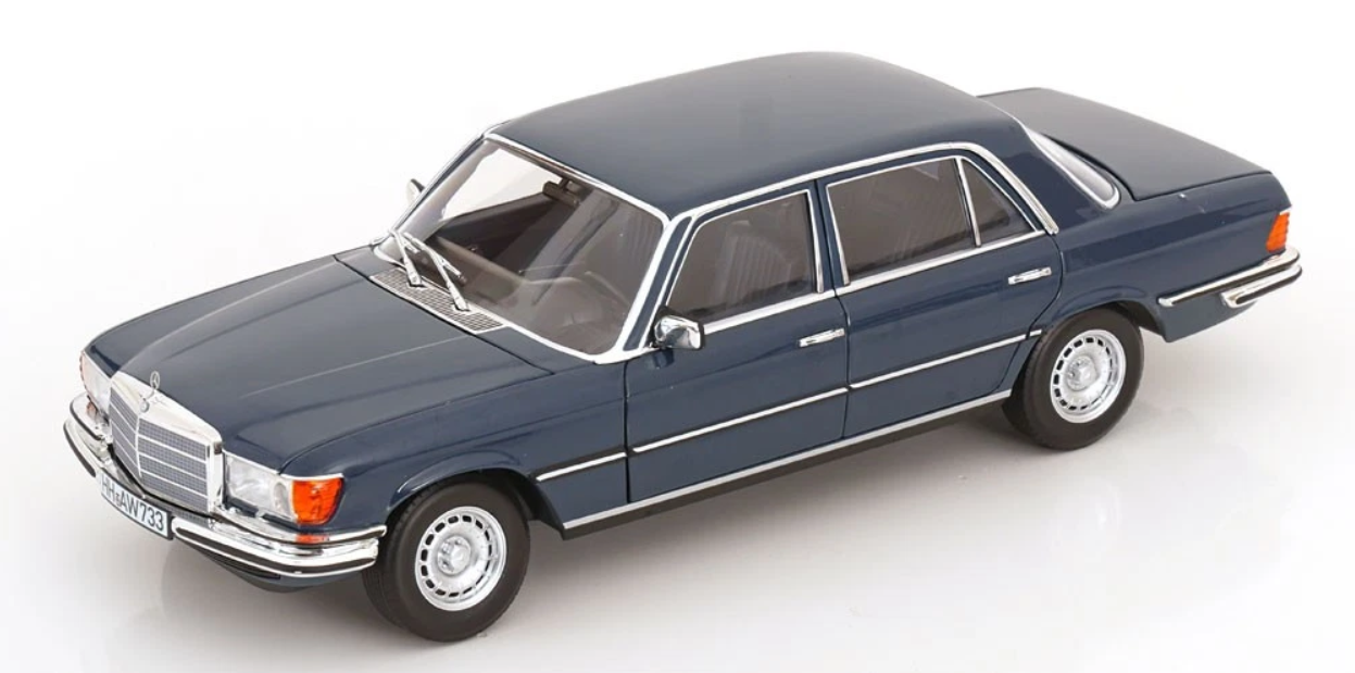 Mercedes-Benz 350 SEL (W116) - 1979, blue Norev 1:18